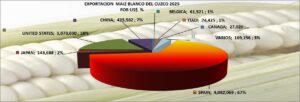 Maíz Blanco del Cuzco Perú Exportación 2025 Junio