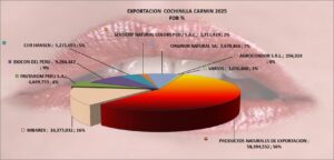 Cochinilla Carmin Perú Exportación 2025 Agosto