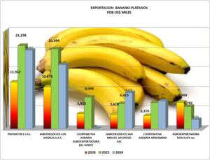 Platano Banano Perú Exportación 2026 Julio